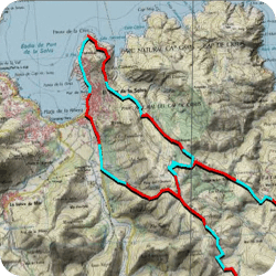 Análisis de tramos y subtracks en CompeGPS Land