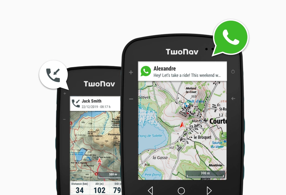 Empfangs Benachrichtigungen GPS smartphone