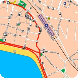Cross Plus with roads maps