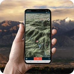 Hiking and cycling routes app
